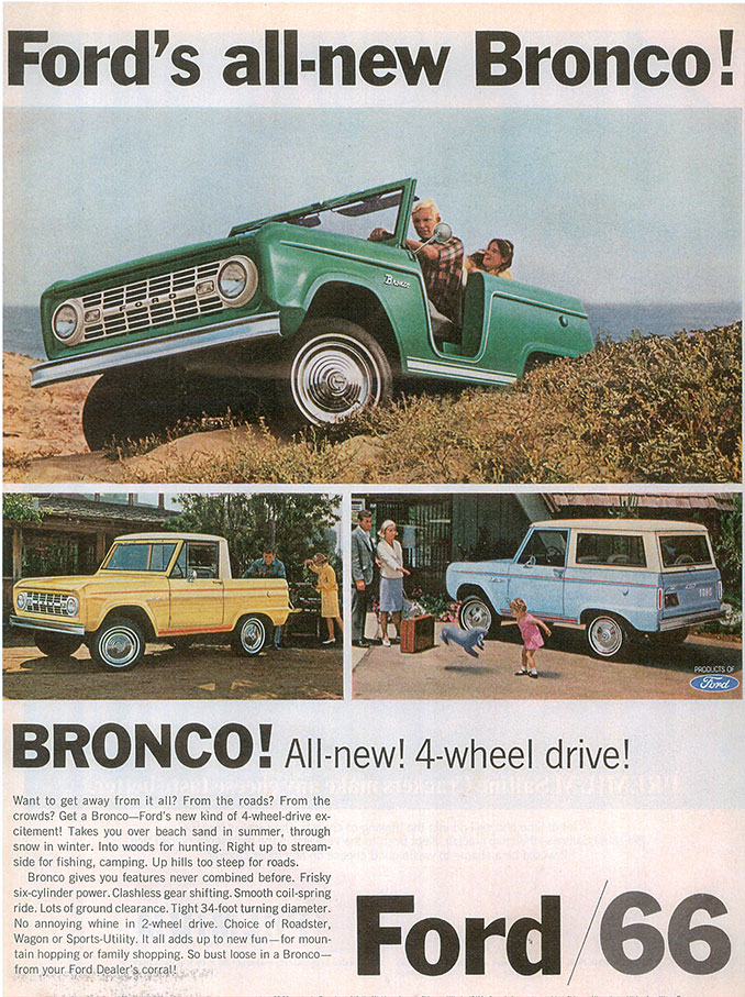1966 Ford Bronco Advertisement