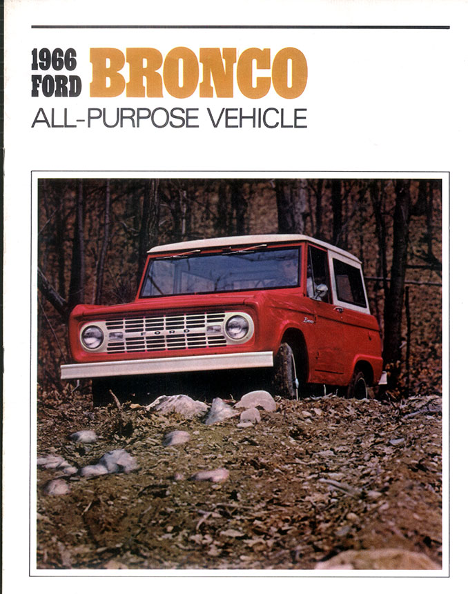 1966 Ford Bronco Owner's Manual