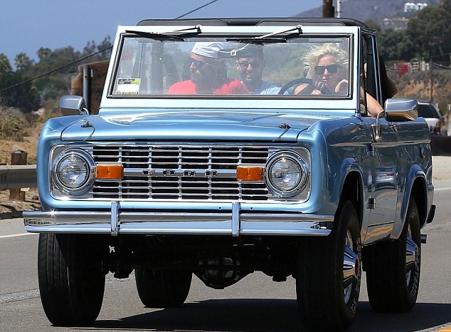 Lady Gaga driving her classic 1967 Bronco with Bradly Cooper