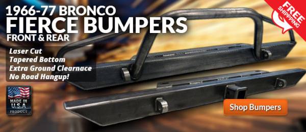 Shop Ford Bronco Fierce Bumpers