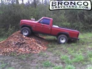 2wd up a chip pile